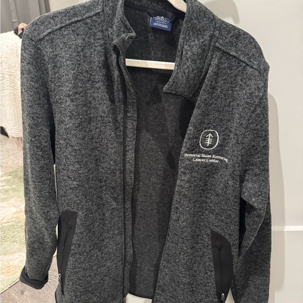 Memorial Sloan Kettering Gray Full-Zip Jacket with Embroidered Logo